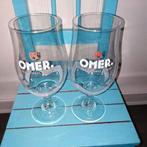 Omer bier glazen brouwerij Van der Ghinste 3 stuks, Verzamelen, Ophalen, Zo goed als nieuw, Glas of Glazen, Overige merken