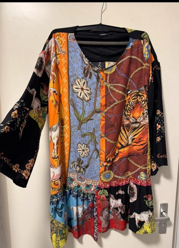 Desigual jasje, maat 44, kleurrijk, Kleding | Dames, Jasjes, Kostuums en Pakken, Zo goed als nieuw, Jasje, Maat 42/44 (L), Overige kleuren