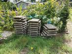 Grindtegels 40x60 en 50x50, Tuin en Terras, Tegels en Klinkers, Ophalen, Gebruikt, Beton, Terrastegels