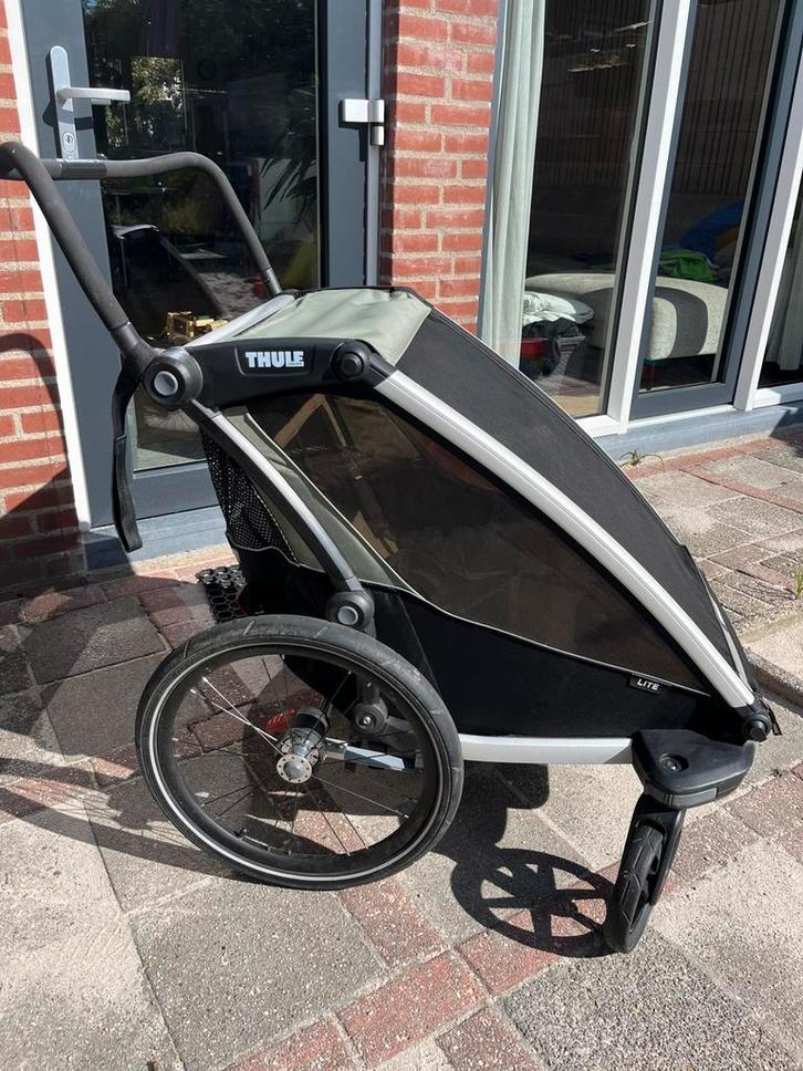 Thule chariot lite fietskar voor 1 of 2 kinderen, Fietsen en Brommers, Fietsaccessoires | Aanhangers en Karren, Zo goed als nieuw