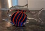 Engelvis Murano glas 12,5cm l x 7cm h, Antiek en Kunst, Antiek | Glas en Kristal, Ophalen