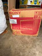 Vintage Sony Trinitron 14" TV met Doos & Afstandsbediening, Ophalen, Gebruikt, 50 Hz, Minder dan 40 cm