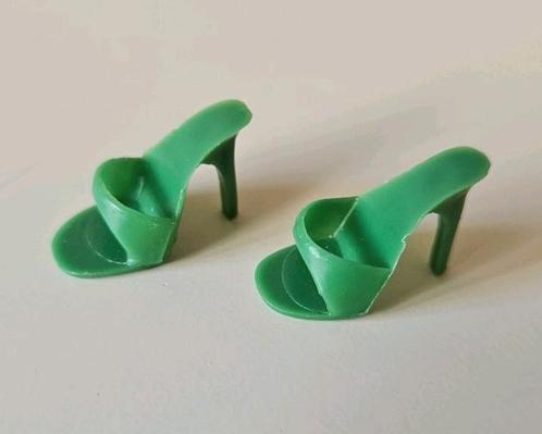 Vintage Barbie schoentjes OTS groen Japan, Verzamelen, Poppen, Kleertjes, Ophalen of Verzenden