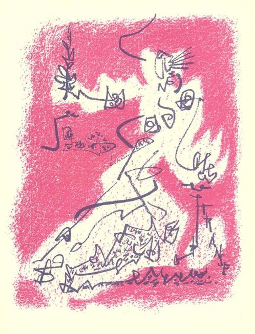 Andre Masson - Le Départ - Litho, Antiek en Kunst, Kunst | Litho's en Zeefdrukken, Ophalen of Verzenden