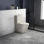 staand toilet beige - duoblok beige - duo toilet beige NEW!, Doe-het-zelf en Verbouw, Sanitair, Ophalen of Verzenden, Nieuw, Steen