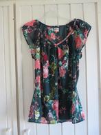 Groen chiffon blouse topje Only maat 36 S bloemen print, Groen, Ophalen of Verzenden, Zo goed als nieuw, Maat 36 (S)