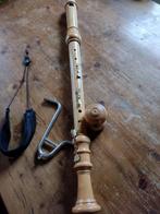 Houten basblokfluit van Moeck, Muziek en Instrumenten, Ophalen of Verzenden, Gebruikt, Bas, Met koffer, hoes of etui