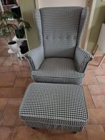 2 IKEA Strandmon Fauteuils met Hocker - Goede Staat, Huis en Inrichting, Ophalen, Gebruikt, 75 tot 100 cm, 75 tot 100 cm
