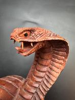 Grote Houten Cobra slang Houtsnijwerk, Ophalen of Verzenden