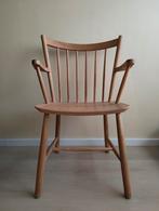 Eetkamerstoel hay J42 Scandinavisch design eikenhout, Ophalen, Bruin, Zo goed als nieuw, Eén