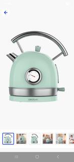 Cecotec Retro Waterkoker - Stijlvol en snel!, Witgoed en Apparatuur, Waterkokers, 1 tot 2 liter, Ophalen, Zo goed als nieuw, Rvs