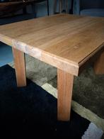 Massief eiken salontafel 60x80, Ophalen, 50 tot 100 cm, Eikenhout, 50 tot 100 cm