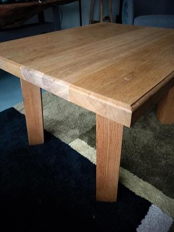 Massief eiken salontafel 60x80 beschikbaar voor biedingen
