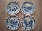 Vier Seizoenen Borden Delfts Blauw, Antiek en Kunst, Ophalen of Verzenden