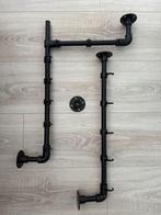 2 Kapstokken metaal hoek + recht, Ophalen of Verzenden, Metaal, Wandkapstok, Minder dan 100 cm