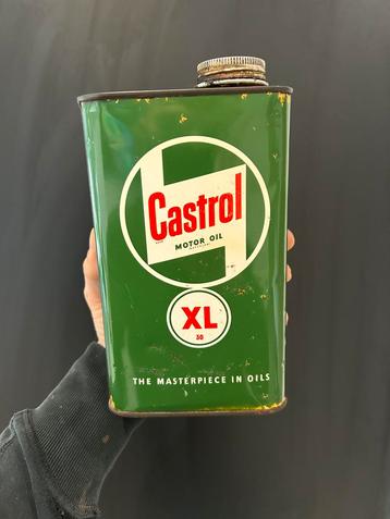 Olieblik olie blik oil can vintage castrol Xl london beschikbaar voor biedingen