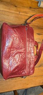 Rood leren Plevier laptoptas, Ophalen of Verzenden, 15 inch, Zo goed als nieuw, Schoudertas