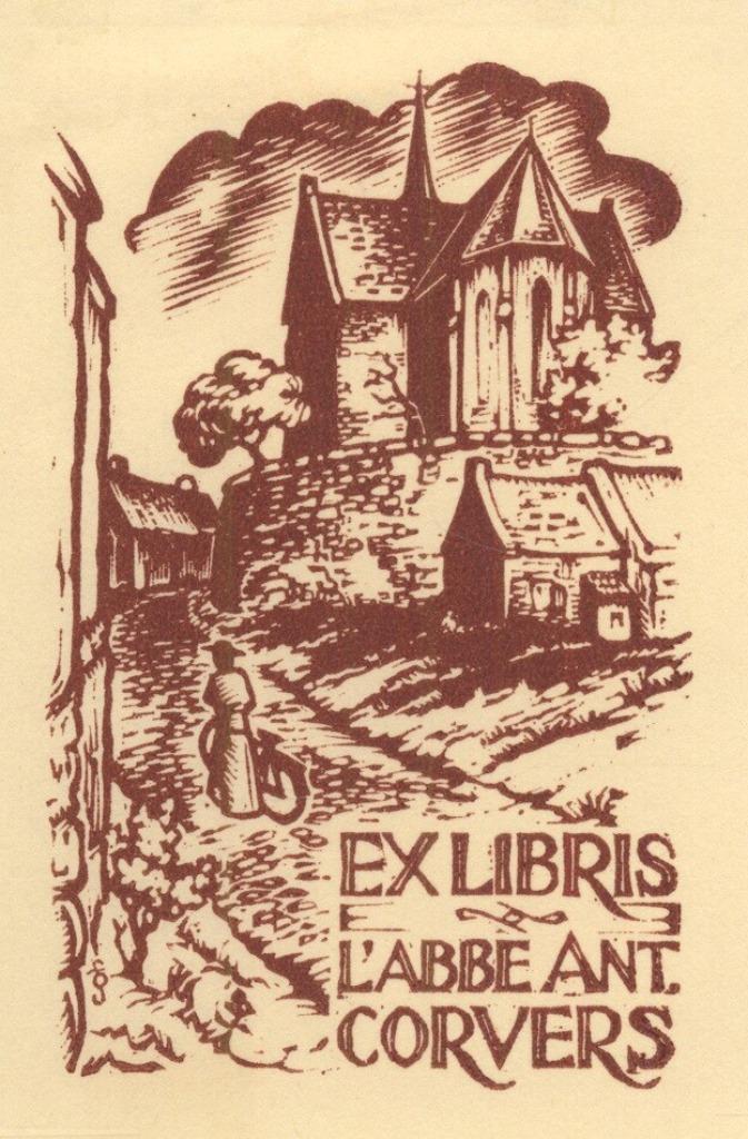 1630 Ex Libris Nederland : Harry Corvers, 1949, Antiek en Kunst, Kunst | Etsen en Gravures, Verzenden