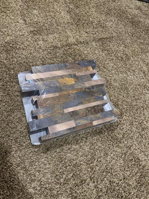 Zelfklevend Mozaïek - Taupe Natuursteen, Doe-het-zelf en Verbouw, Tegels, Nieuw, Wandtegels, Overige materialen, Minder dan 20 cm