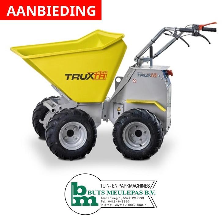 Truxta Bendie EB500PPTP 4x4 elektrische dumper, kruiwagen, Tuin en Terras, Kruiwagens, Nieuw, Elektrisch, Ophalen