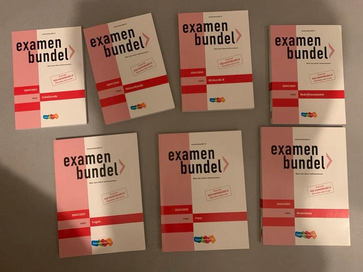 VWO Examenbundels - Zo goed als nieuw!, Boeken, Studieboeken en Cursussen, Zo goed als nieuw, Niet van toepassing, Beta, Ophalen of Verzenden