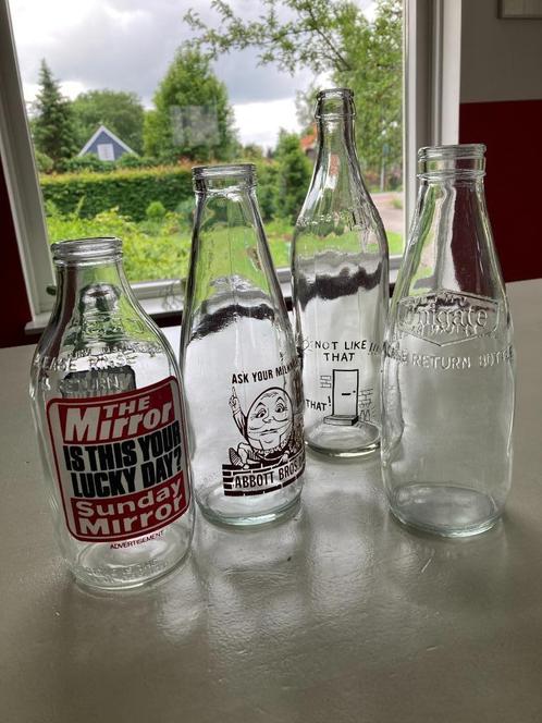 Oude Engelse melkflesjes, Antiek en Kunst, Curiosa en Brocante, Ophalen of Verzenden