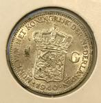 1 Gulden 1940 - Zilver, Postzegels en Munten, Munten | Nederland, 1 gulden, Zilver, Ophalen of Verzenden, Koningin Wilhelmina