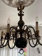 Koperen Hanglamp met 10 Armaturen, Ophalen, Gebruikt, Metaal