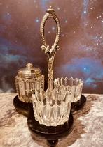 Antiek zilveren peper & zoutstel met keuren, Ophalen of Verzenden