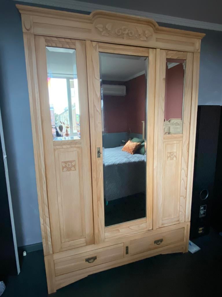 Mooie landelijke kledingkast, Ophalen, 100 tot 150 cm, Zo goed als nieuw, 150 tot 200 cm