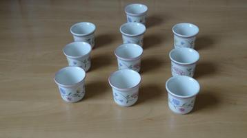 10 stuks Johnson brothers summer chintz eierdopjes Nieuw ! beschikbaar voor biedingen
