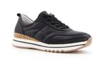 Hush Puppies - Leren Sneakers - Dames - Zwart - MT:38, Zwart, Nieuw, Ophalen of Verzenden, Sneakers of Gympen