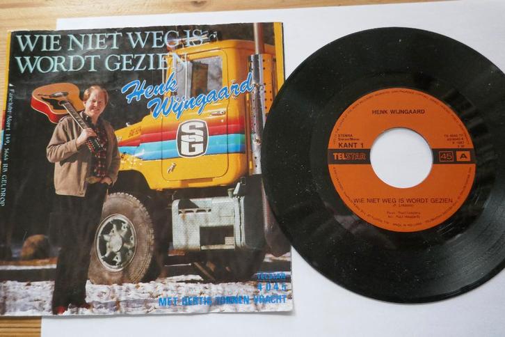 Single: Henk Wijngaard – Wie Niet Weg Is Wordt Gezien, Cd's en Dvd's, Vinyl | Nederlandstalig, Gebruikt, Levenslied of Smartlap