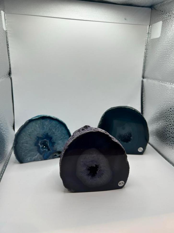 Gekleurde Agaatschijven, Verzamelen, Mineralen en Fossielen, Mineraal, Ophalen of Verzenden