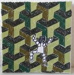Gondas Creaties schilderij diamond painting klimmen 20 x 20, Ophalen of Verzenden