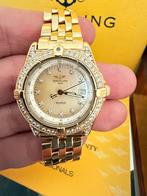 Breitling  31mm 18k Goud Dia, Mother of Pearl- Full Set 1998, Overige merken, Polshorloge, Zo goed als nieuw, Breiting