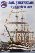 Poster Sail Amsterdam 1980, Rechthoekig Staand, Ophalen of Verzenden, Zo goed als nieuw, A1 t/m A3
