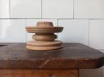 stoere kandelaar kaars brutalist eik vintage mid century, Antiek en Kunst, Ophalen