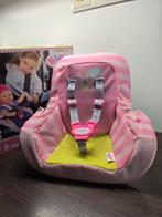 Baby born auto poppen stoel  autostoel, Ophalen of Verzenden, Zo goed als nieuw, Babypop
