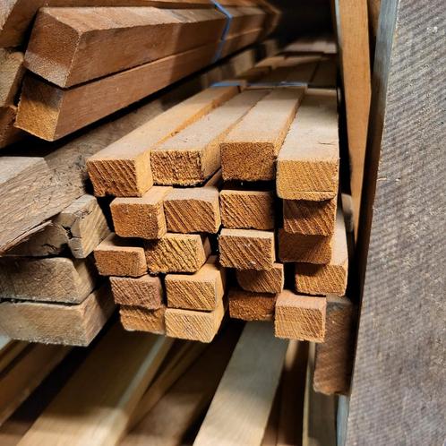 Diverse hardhouten latten, Doe-het-zelf en Verbouw, Hout en Planken, Nieuw, Plank, Overige houtsoorten, Minder dan 200 cm, 25 tot 50 mm