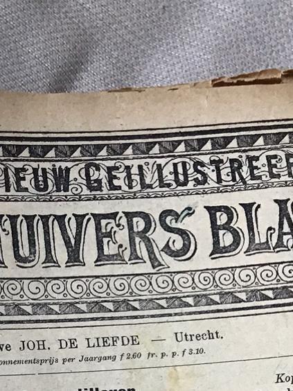 “STUIVERSBLAD”  jaaruitgave 1901. -124 jaar oud!, Verzamelen, Tijdschriften, Kranten en Knipsels, Tijdschrift, Voor 1920, Verzenden