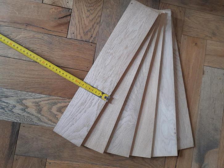 Oude Eiken Vloerplanken - 4m2+, Doe-het-zelf en Verbouw, Hout en Planken, Gebruikt, Plank, Eiken, Minder dan 200 cm, Minder dan 25 mm