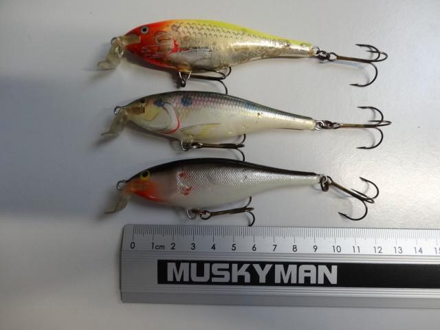 Kunstaas: Rapala Shallow Shad Rap (SSR-9) pluggen, Watersport en Boten, Hengelsport | Roofvissen, Gebruikt, Overige typen, Verzenden