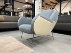 Nieuw Leolux Anton Fauteuil stof leer Design stoel, Leolux, Nieuw, 75 tot 100 cm, Ophalen of Verzenden