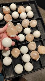 Partij 30 edelsteen & Himalaya zout bollen - mineralen, Verzamelen, Mineralen en Fossielen, Ophalen of Verzenden