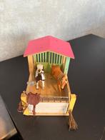 Schleich Paardenstal met 2 Paarden en Accessoires, Ophalen of Verzenden, Gebruikt, Jongen of Meisje