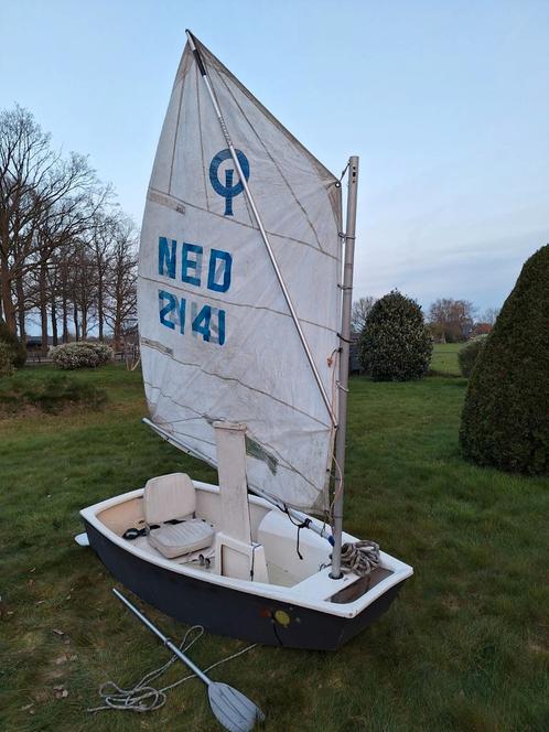 Zeilboot optimist te koop!, Watersport en Boten, Zeilen en Zeiltoebehoren, Gebruikt, Overige typen, Minder dan 15 m², Minder dan 3 meter