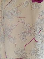 Traditionele Japanse Kimono white parple ume, Antiek en Kunst, Ophalen of Verzenden