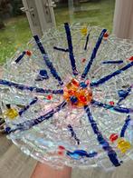 UNIEK handgemaakte grote glazen schaal. Glasfuse/Glaskunst, Ophalen