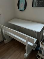 Oud schoolbankje/ lessenaar, Huis en Inrichting, Ophalen, Gebruikt